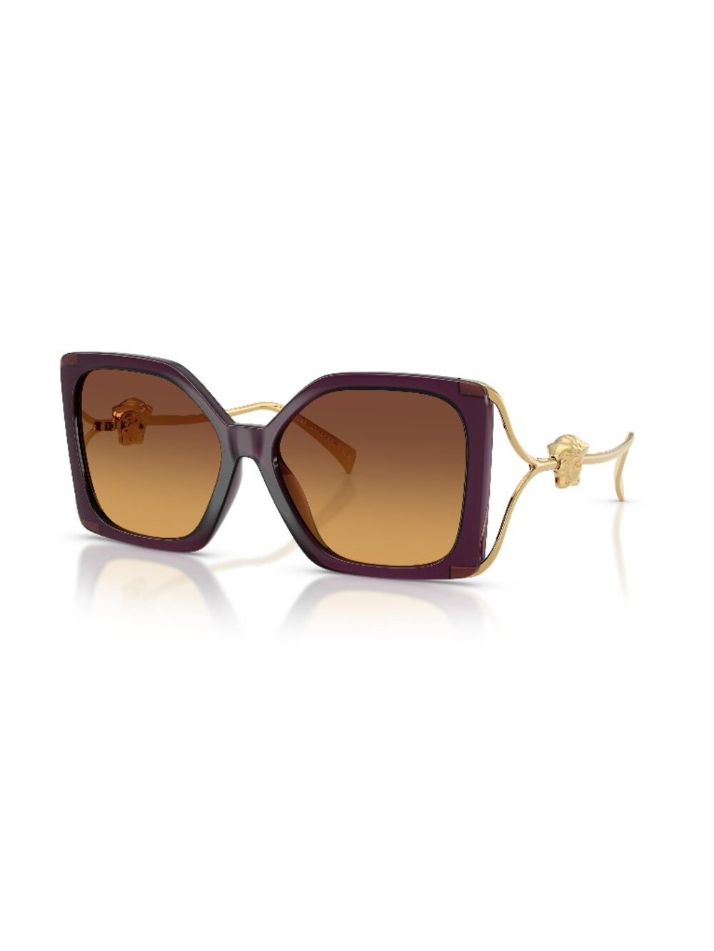 New Versace Women's Sunglasses Purple Yellow Lens Injected Frame VE4502U 5536T5